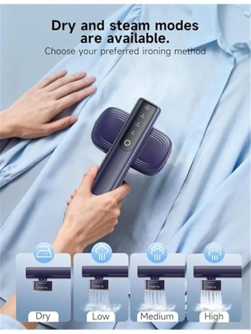 2-in-1 Steamer & Iron for Clothes, Travel Steamer for Clothes | 15s Fast